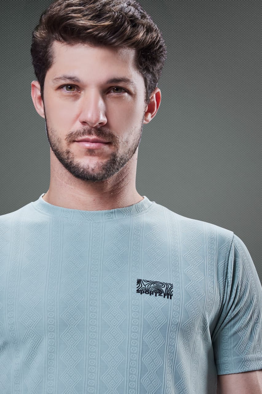 Round Neck Vol 5910 Tr 10 Sportz Fit Jacquard Mens Tshirts Supplier Gujarat