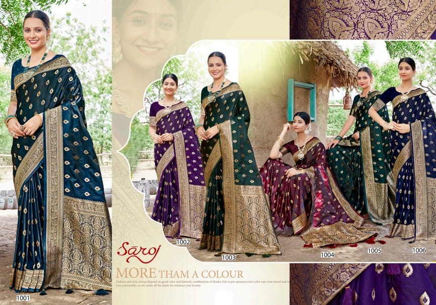 Royal Queen Vol 12 Saroj Satin Silk Sarees Supplier India