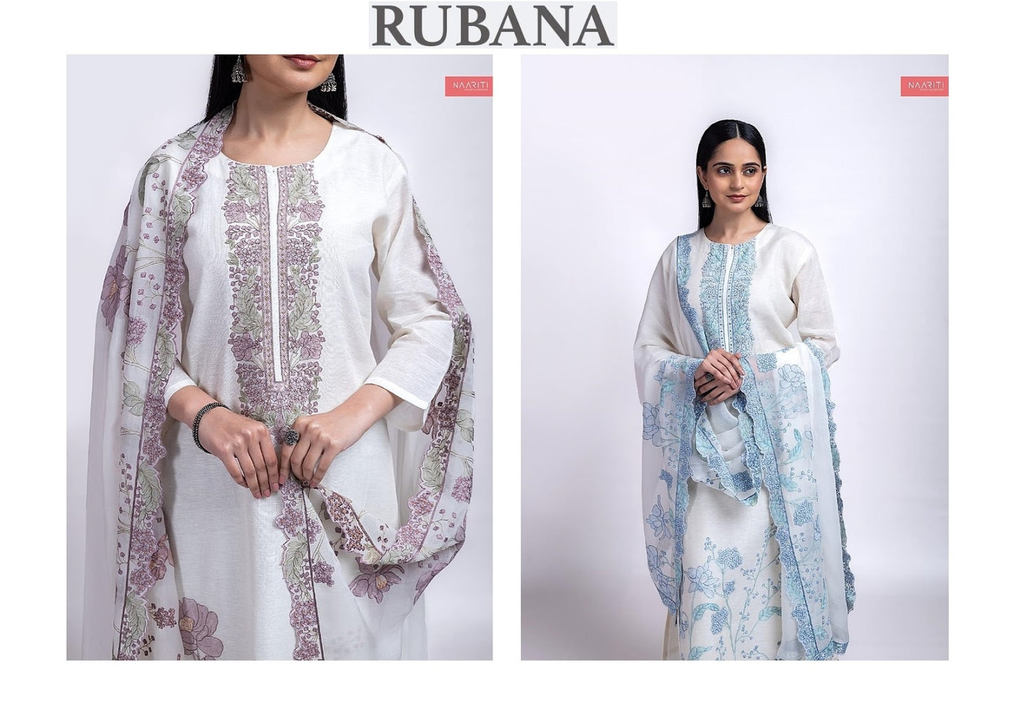 Rubana Naariti Linen Pant Style Suits Manufacturer Gujarat