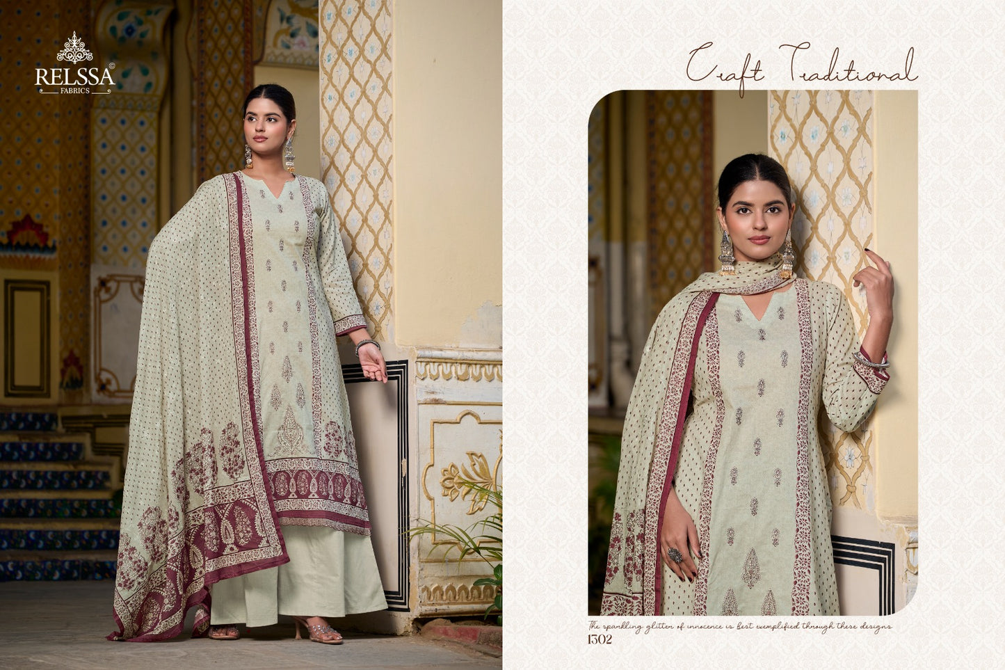 Rubi Vol 13 Relssa Fabrics Cotton Pant Style Suits Supplier Ahmedabad
