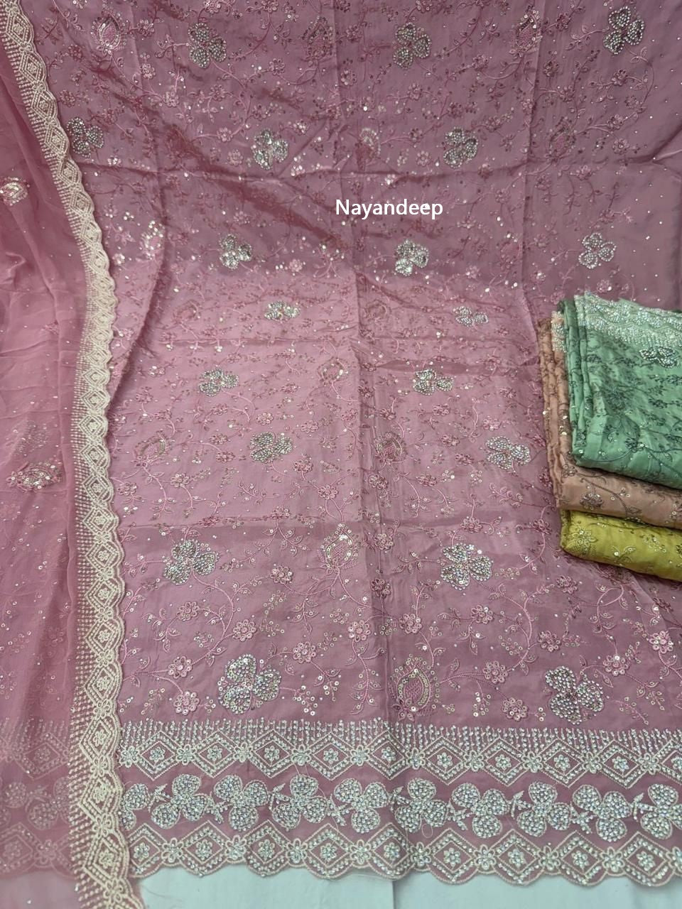 Ruchi Nayandeep Viscose Organza Salwar Suits Wholesale