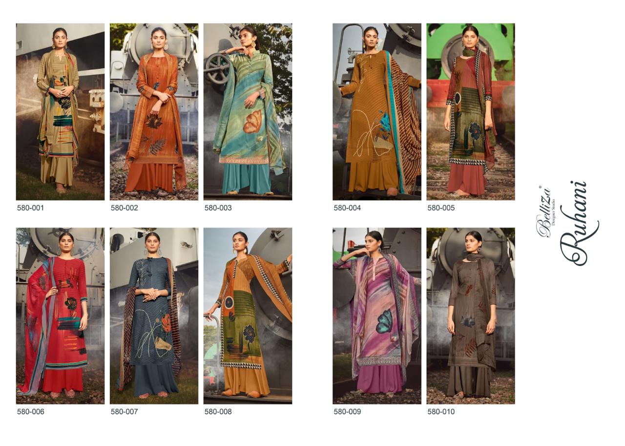 Ruhani Belliza Designer Studio Pashmina Suits Supplier Gujarat