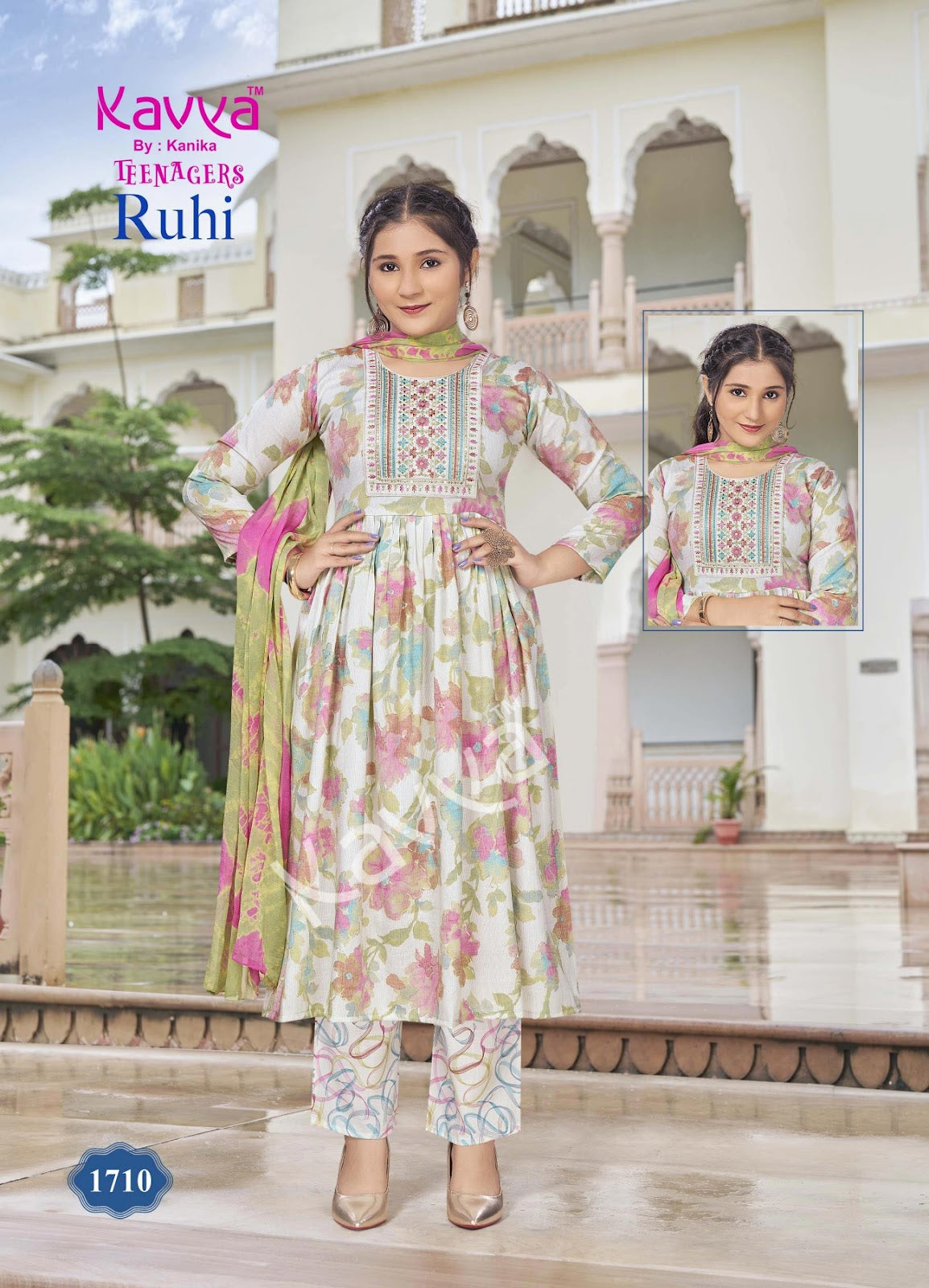 Ruhi Vol 17 Kavya Capsule Girls Readymade Pant Suits Supplier Ahmedabad