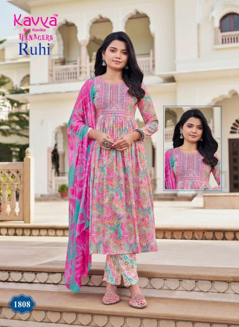Ruhi Vol 18 Kavya Capsule Girls Readymade Pant Suits Supplier Gujarat