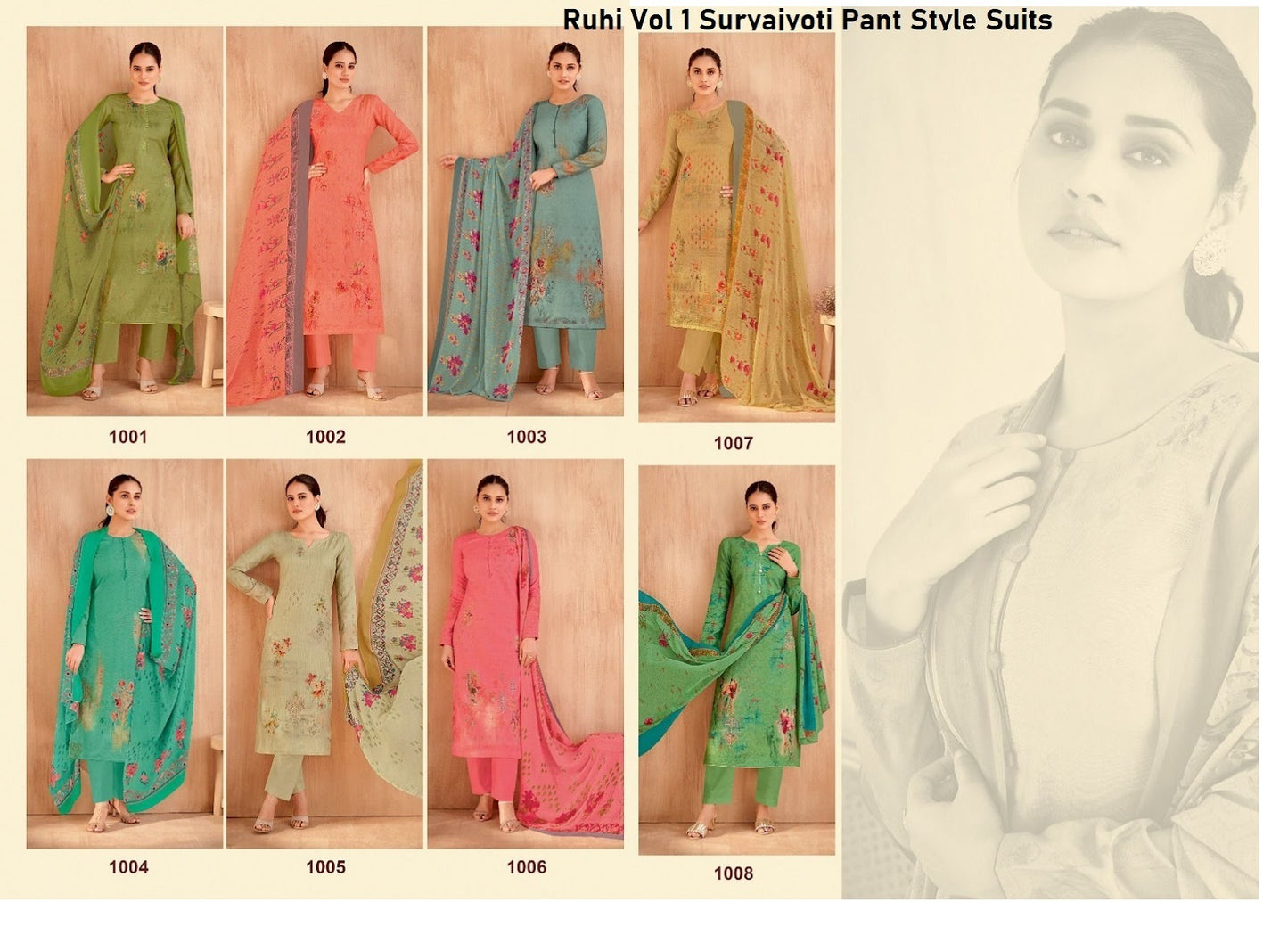 Ruhi Vol 1 Suryajyoti Cotton Pant Style Suits Manufacturer
