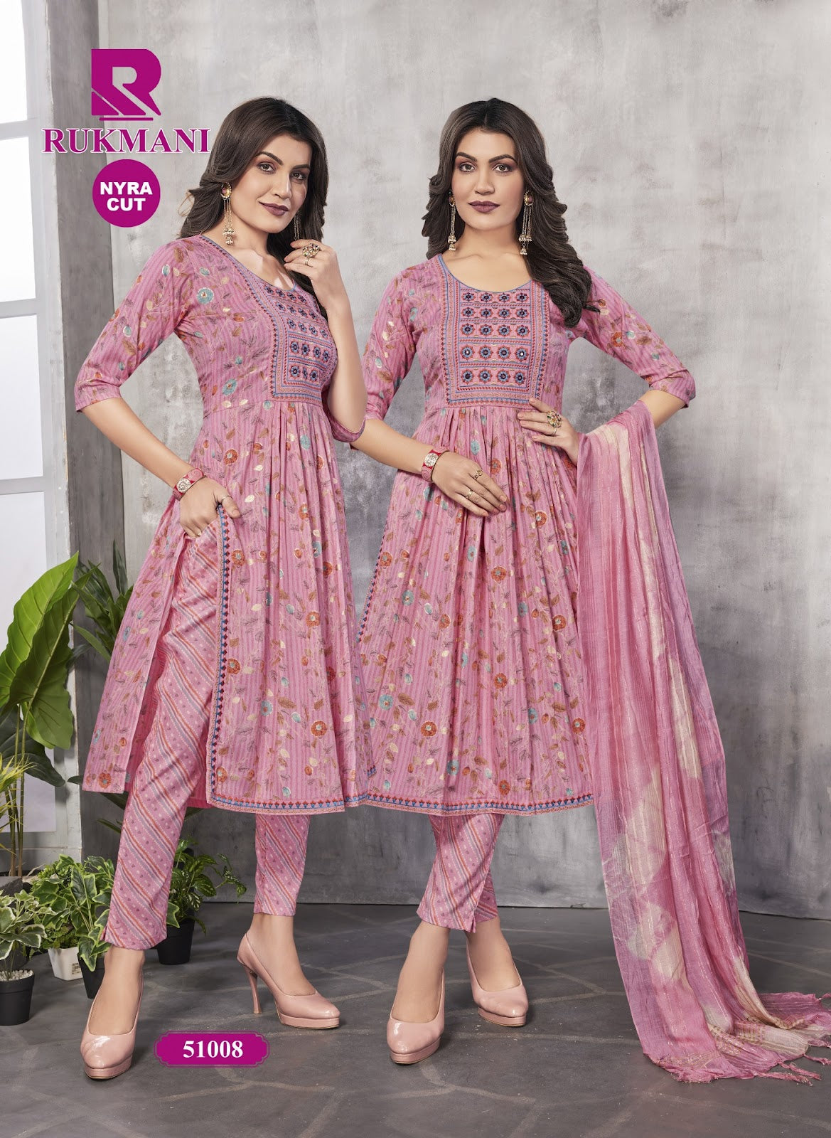 Rukmani Nayra Cut Raashi Capsule Readymade Pant Style Suits Wholesale Rate