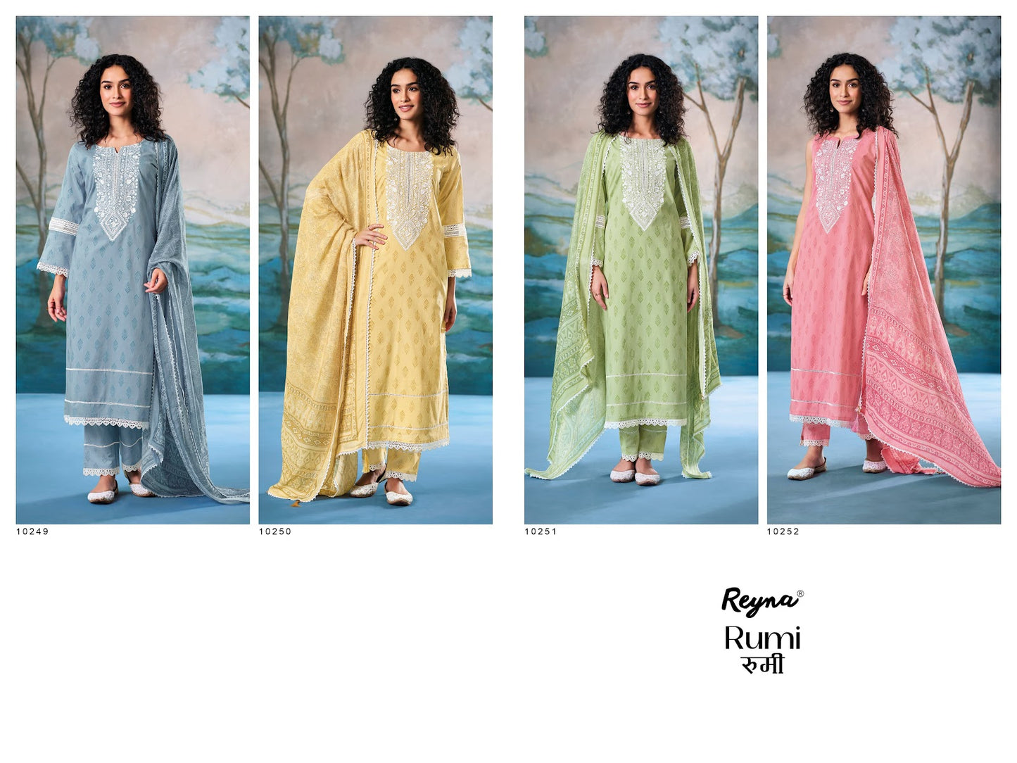 Rumi Reyna Cotton Pant Style Suits Supplier Gujarat