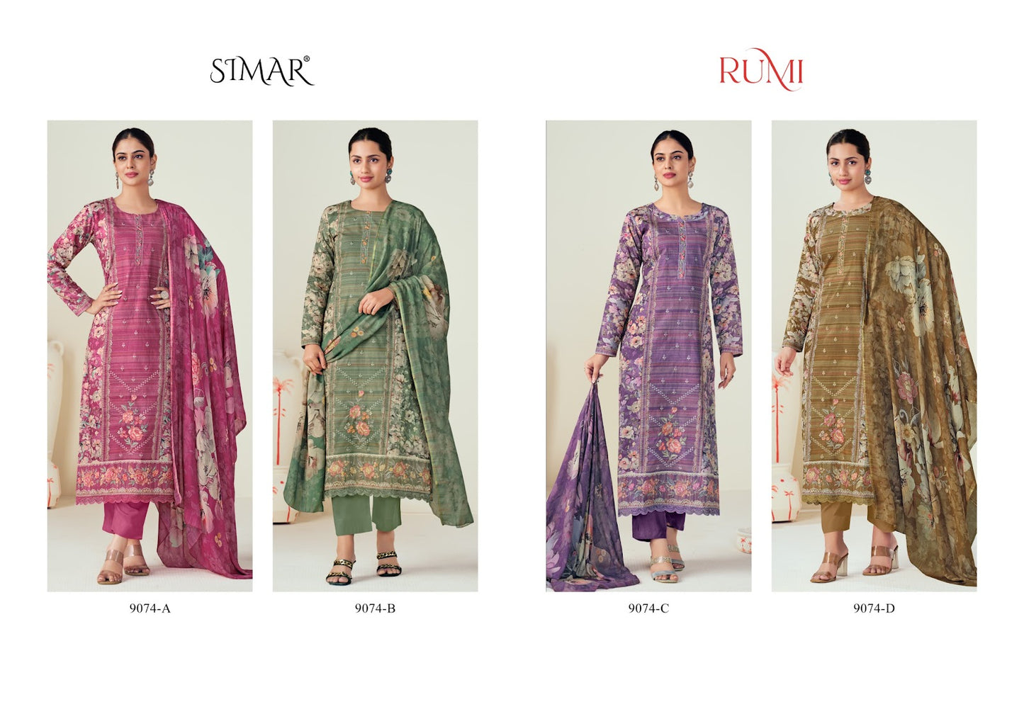 Rumi Simar Pure Lawn Pant Style Suits Supplier