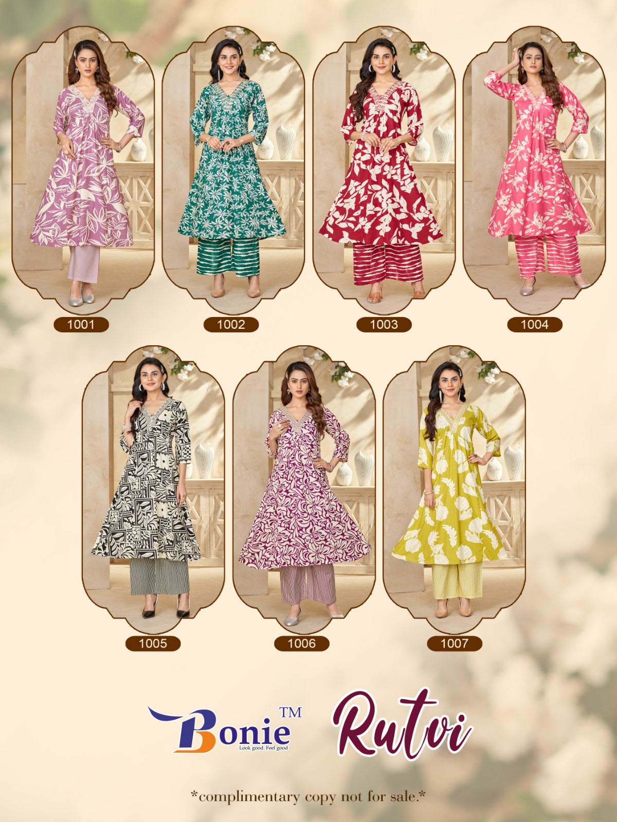 Rutvi Vol 1 Bonie Liva Kurti Pant Set Exporter India