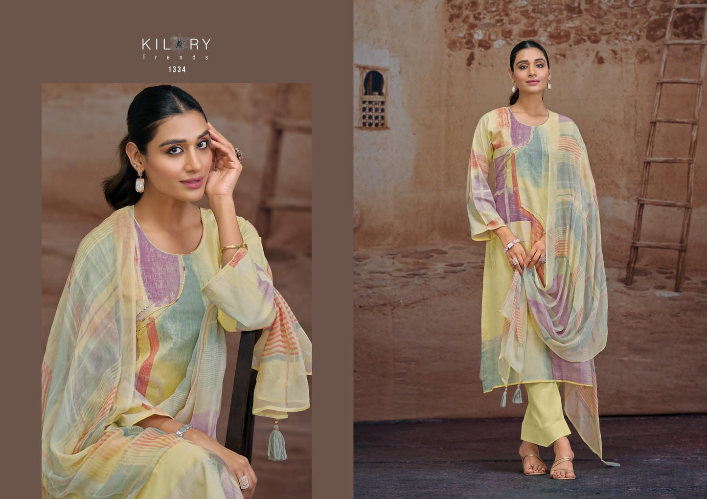 Ruwaa Kilory Lawn Cotton Pant Style Suits Manufacturer