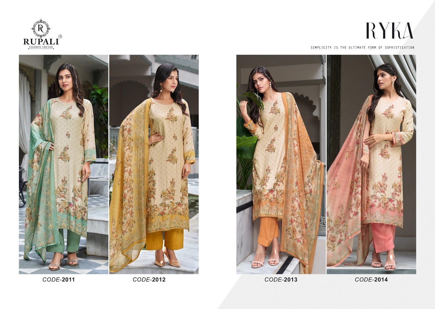 Ryka Rupali Jaam Satin Pant Style Suits Wholesale Price