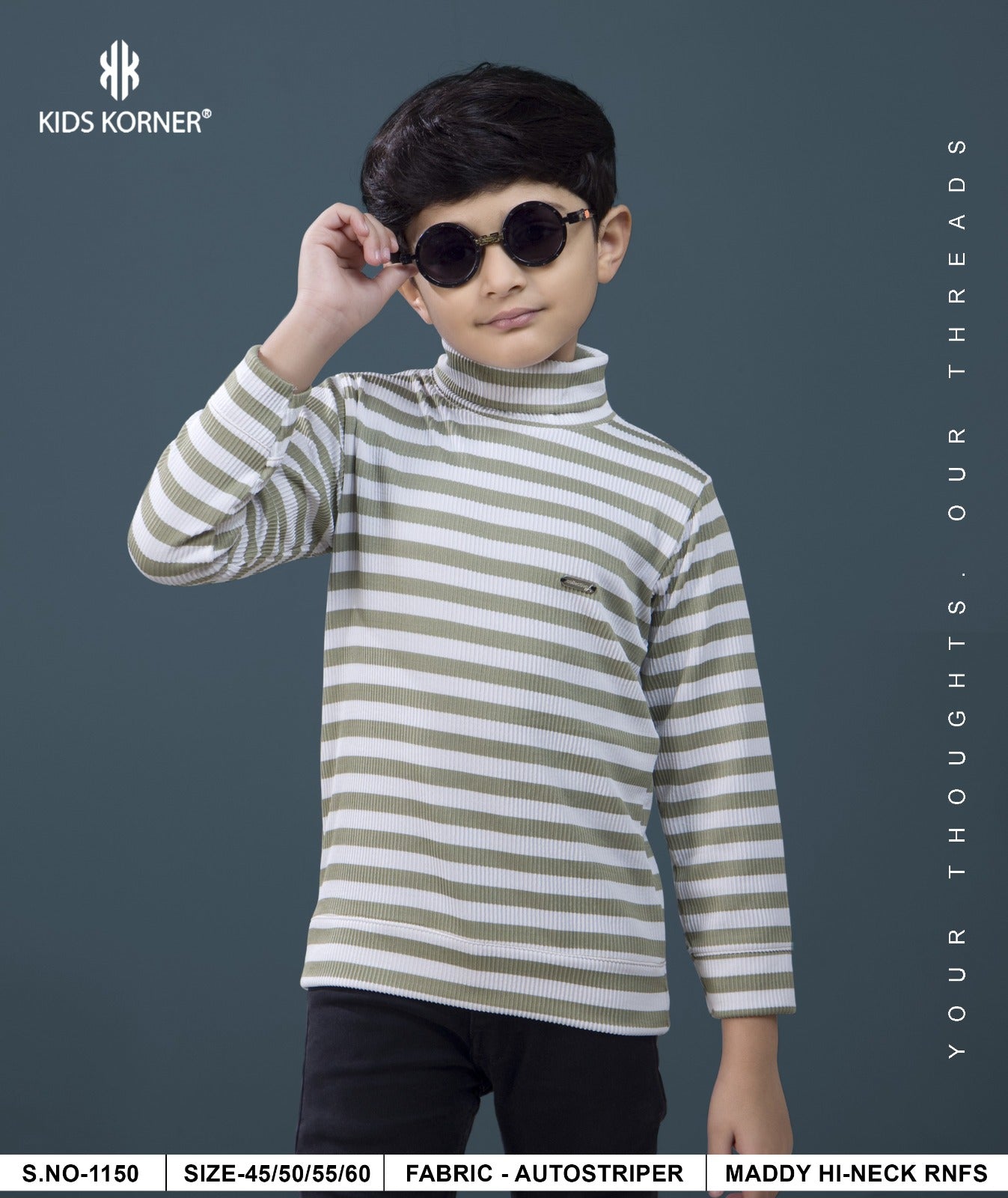 S No 1150 Kids Korner Auto Stripes Boys Tshirt Wholesaler Gujarat