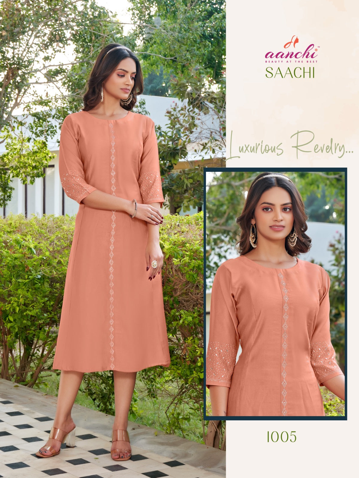 Saachi Aanchi A-Line Kurti Wholesaler Gujarat