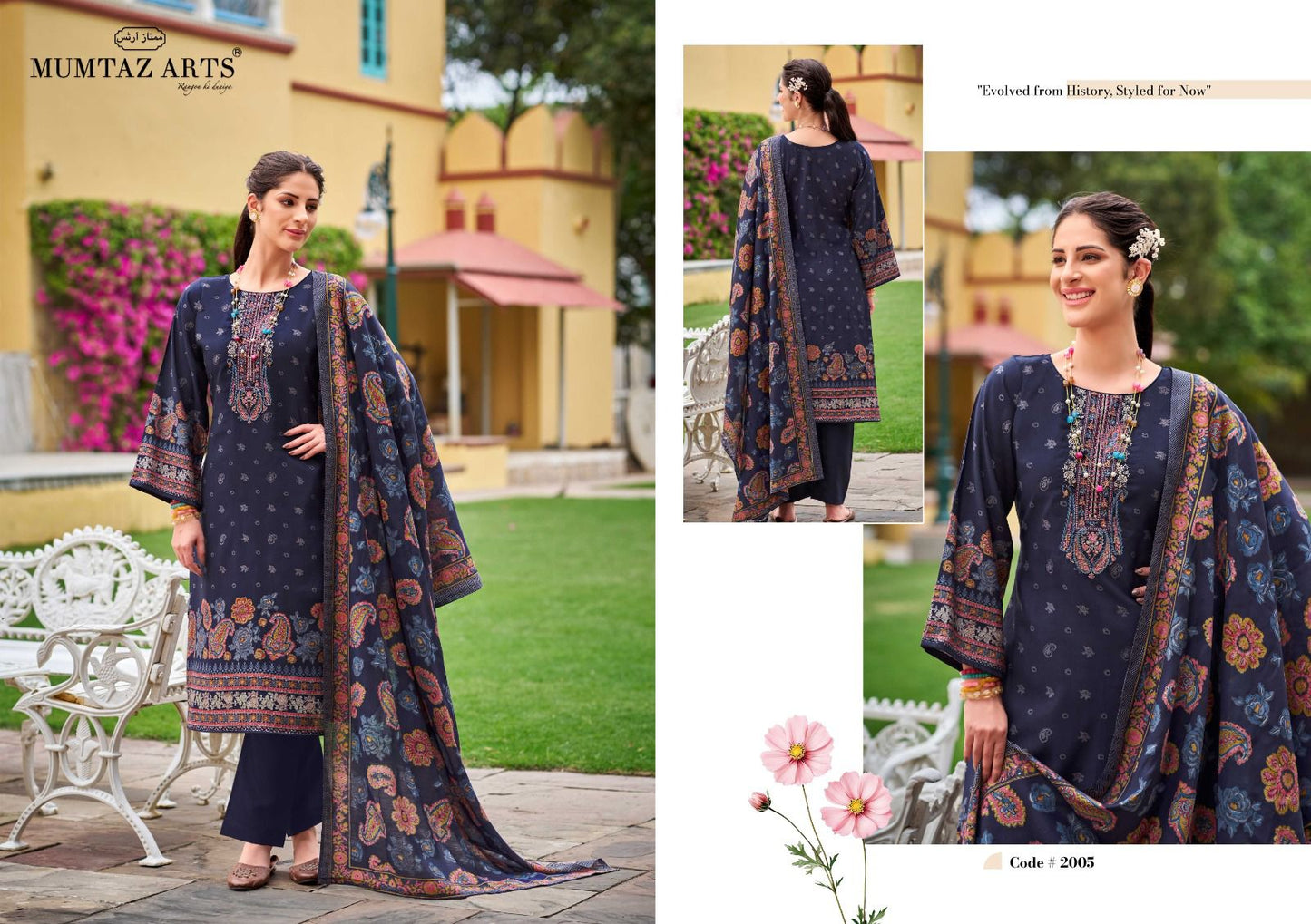 Saadgi Mumtaz Arts Viscose Modal Karachi Salwar Suits Exporter Ahmedabad
