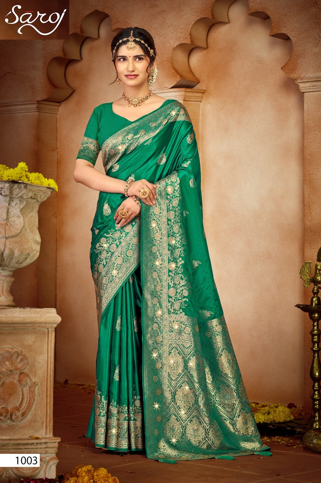 Saadgi Satin Saroski Vol 1 Saroj Sarees Wholesale Price
