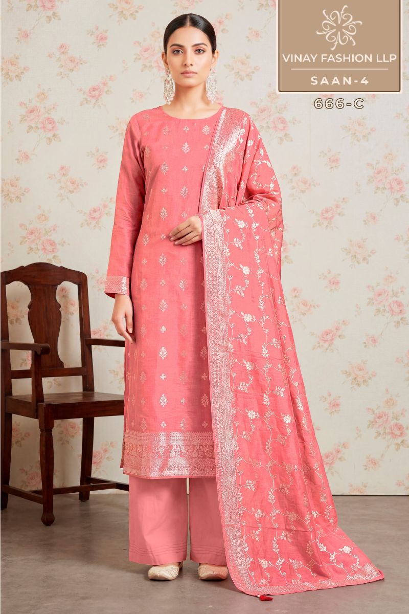 Saan 4 Kuleesh Vinay Fashion Llp Viscose Muslin Pant Style Suits Supplier Gujarat
