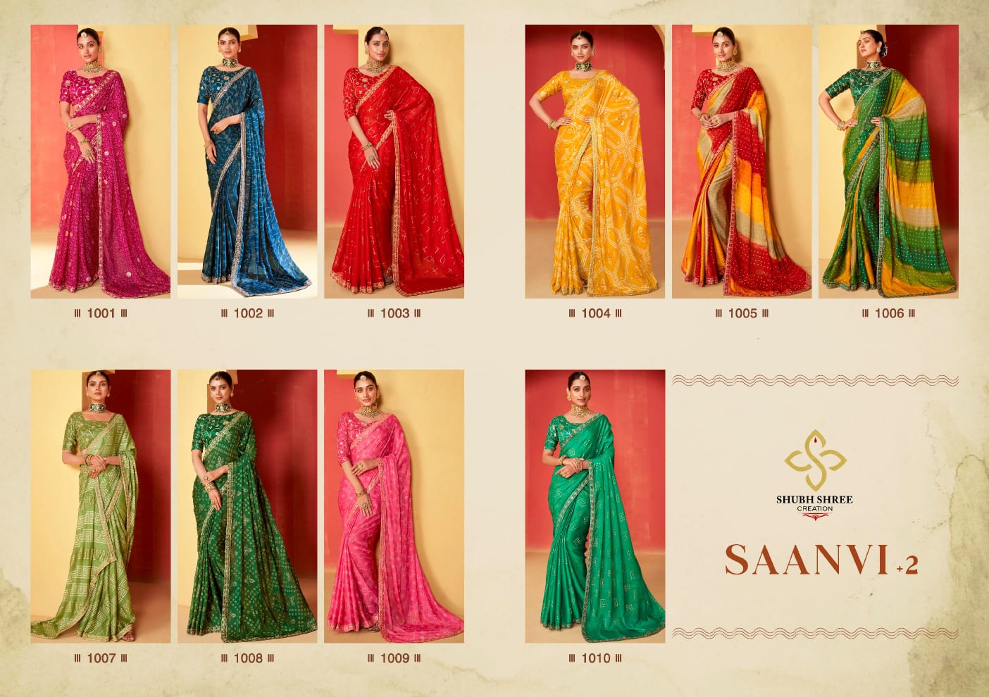 Saanvi Vol 2 Shubh Shree Chiffon Sarees