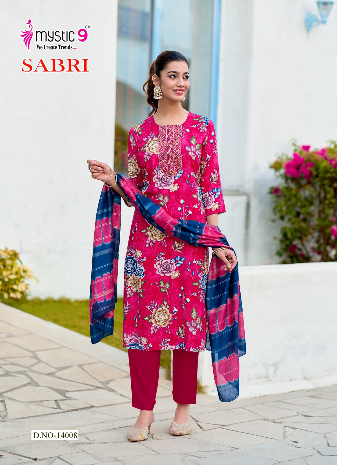 Sabri Vol 14 Mystic 9 Rayon Readymade Pant Style Suits Supplier India
