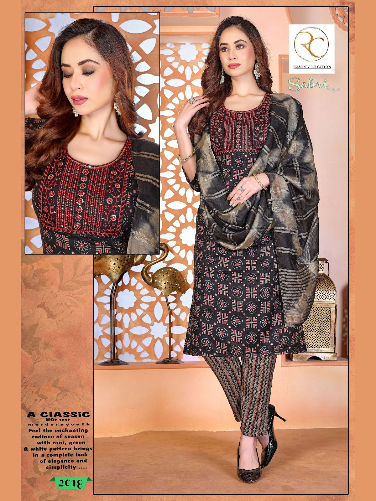 Sabri Vol 2 Ramdev Creation Capsule Readymade Pant Style Suits Manufacturer India