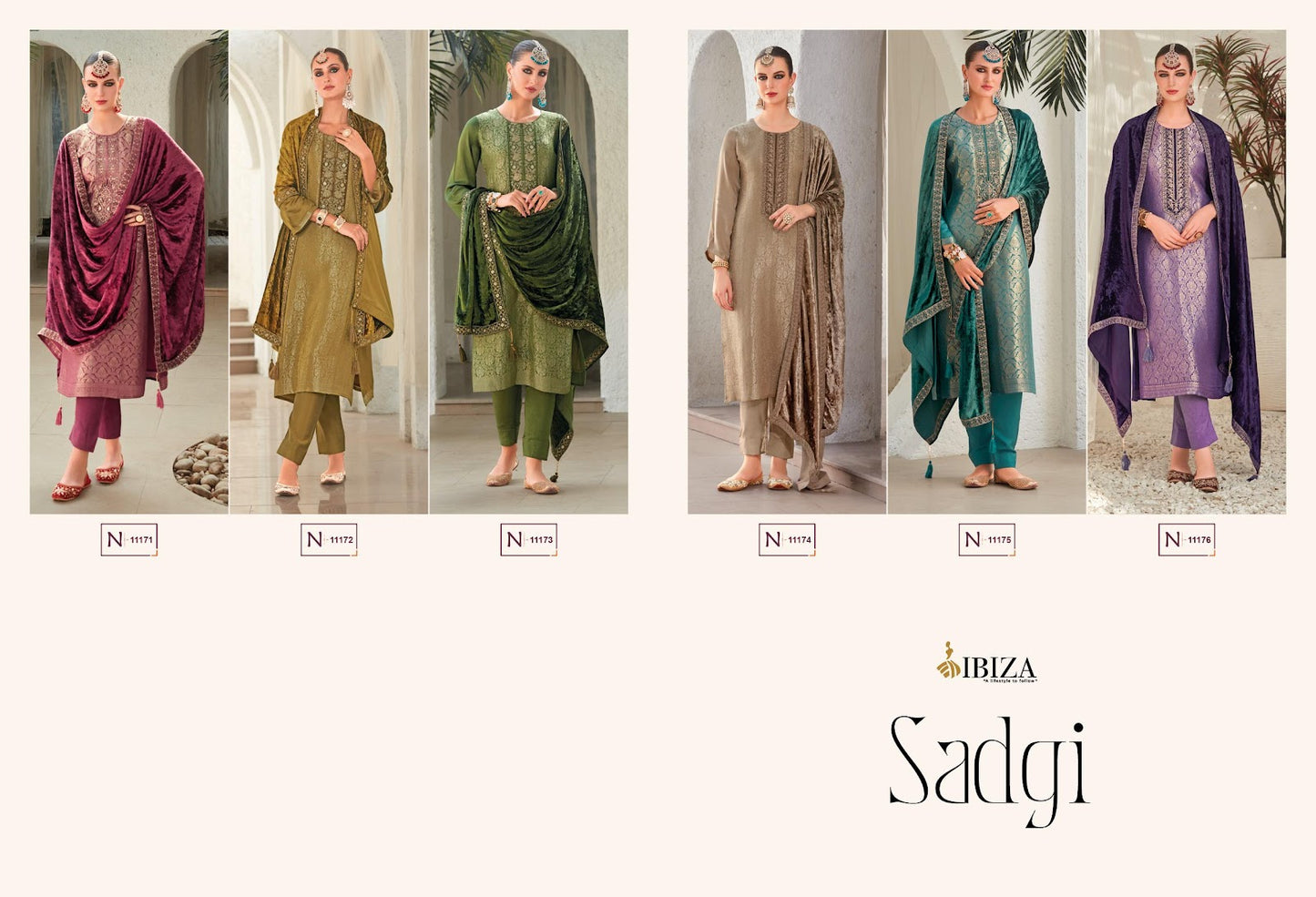Sadgi Ibiza Gaji Silk Velvet Suits Manufacturer India