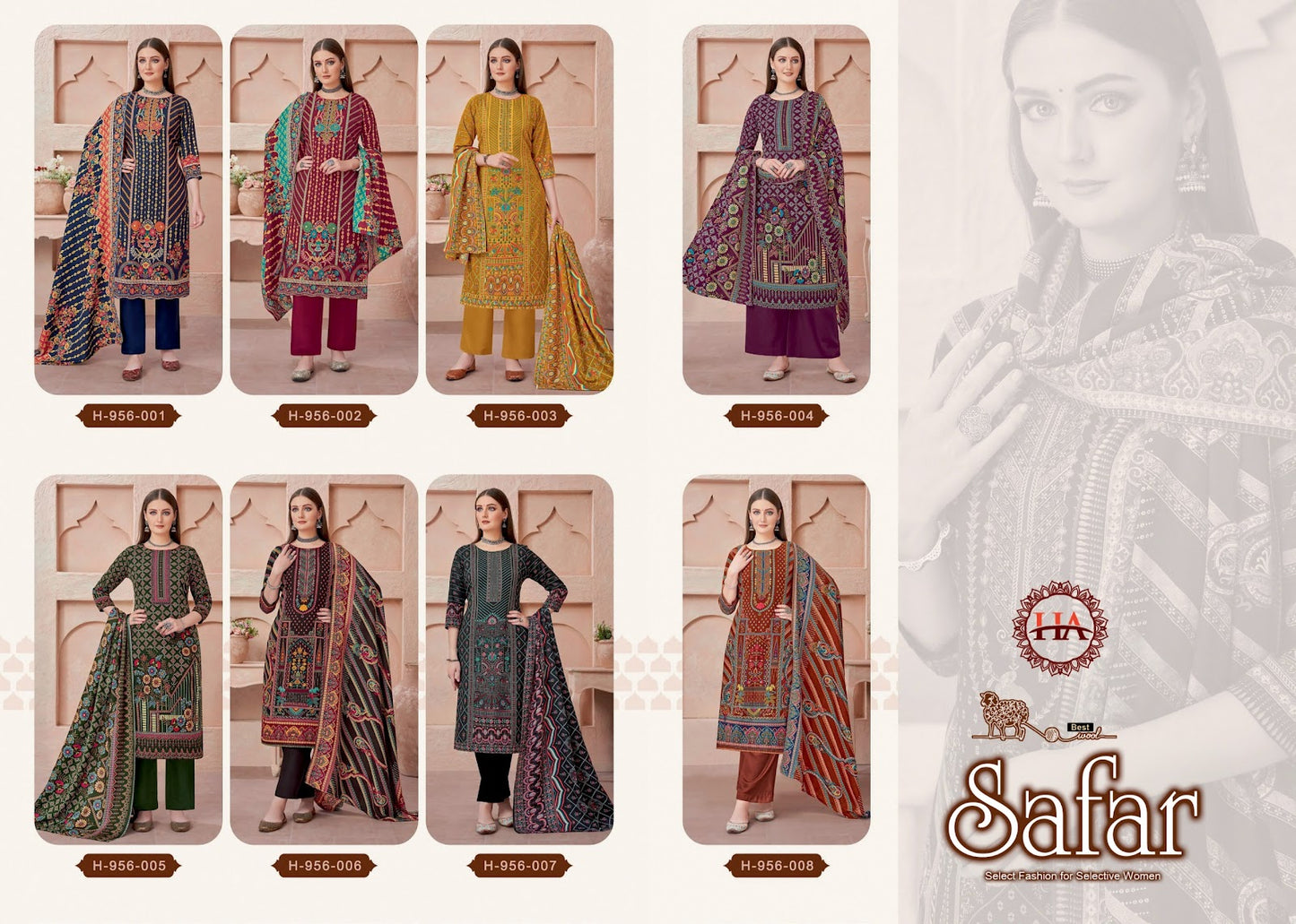 Safar Harshit Fashion Pashmina Suits Manufacturer Gujarat