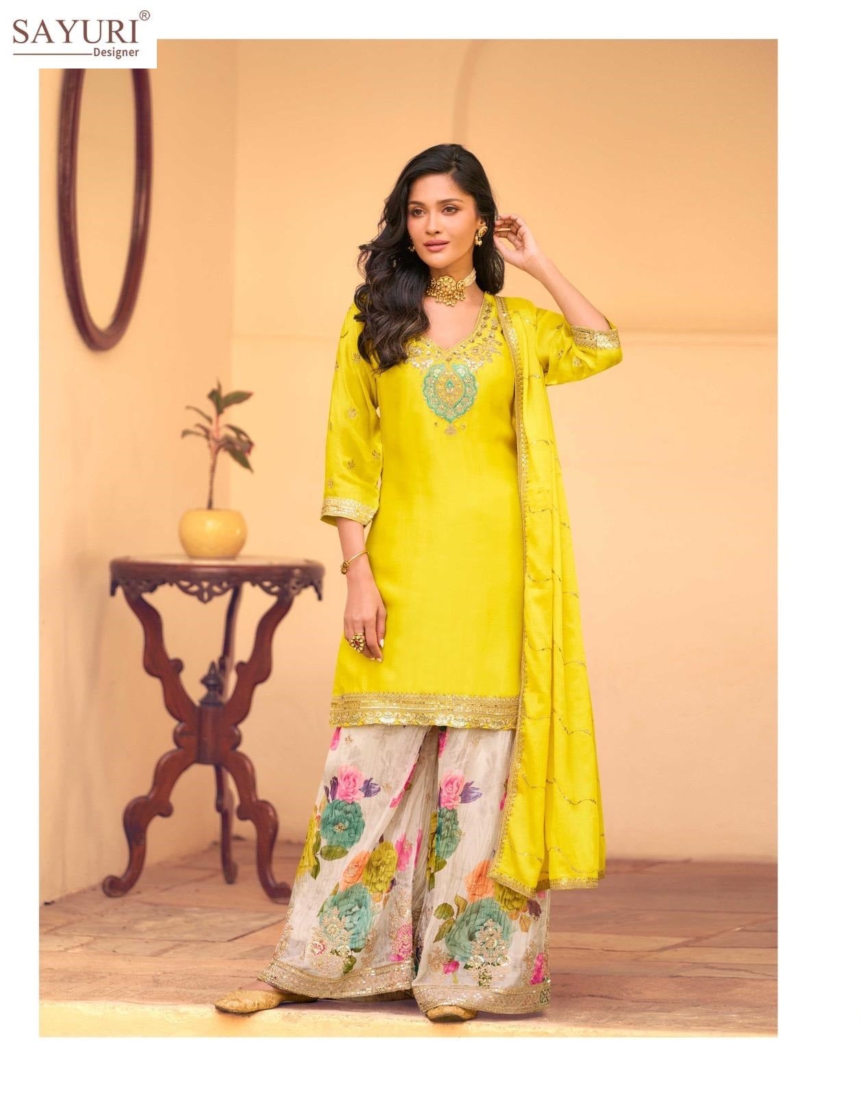 Safar Sayuri Chinon Silk Readymade Suits Wholesale Price