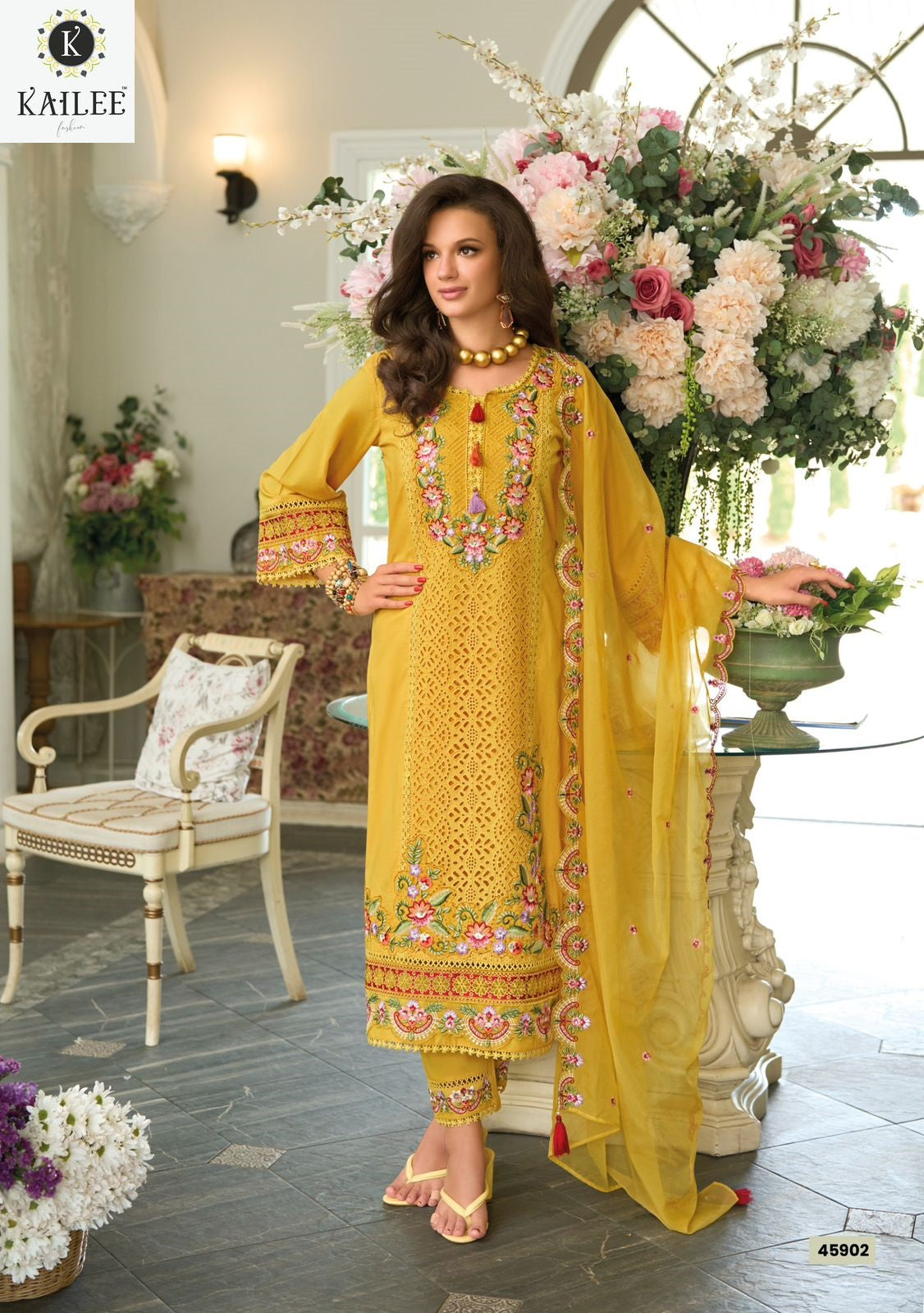 Safarnama Vol 8 Kailee Fashion Cotton Readymade Pant Style Suits Wholesaler India