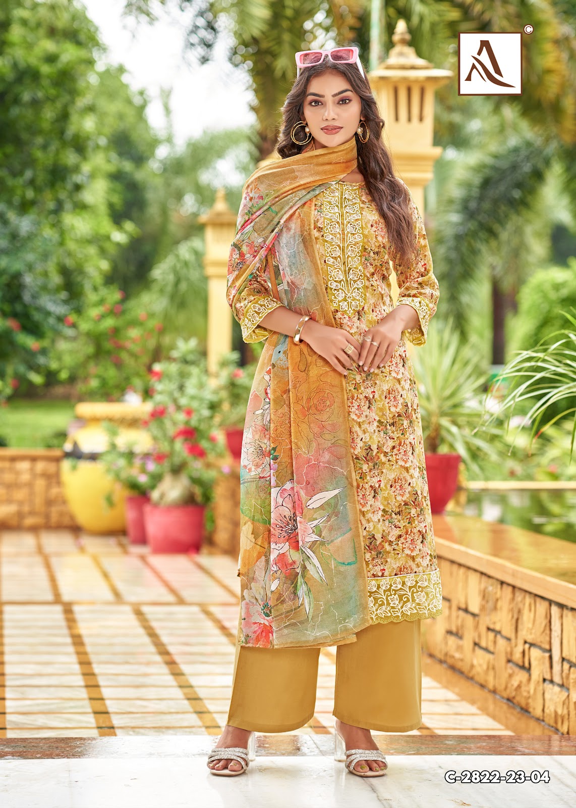 Safeena Alok Zam Cotton Karachi Salwar Suits Supplier