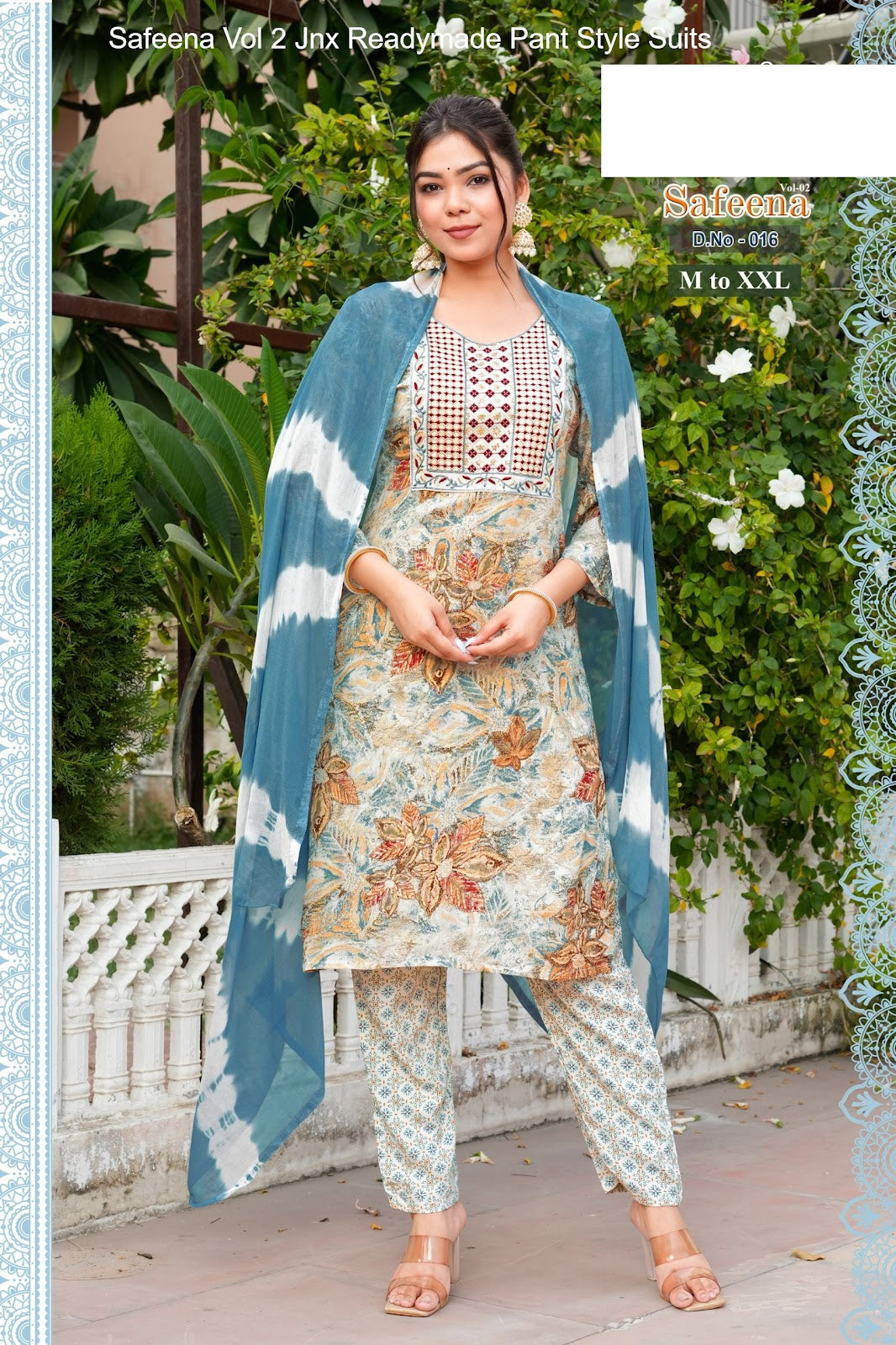Safeena Vol 2 Jnx Rayon Readymade Pant Style Suits Wholesale Price