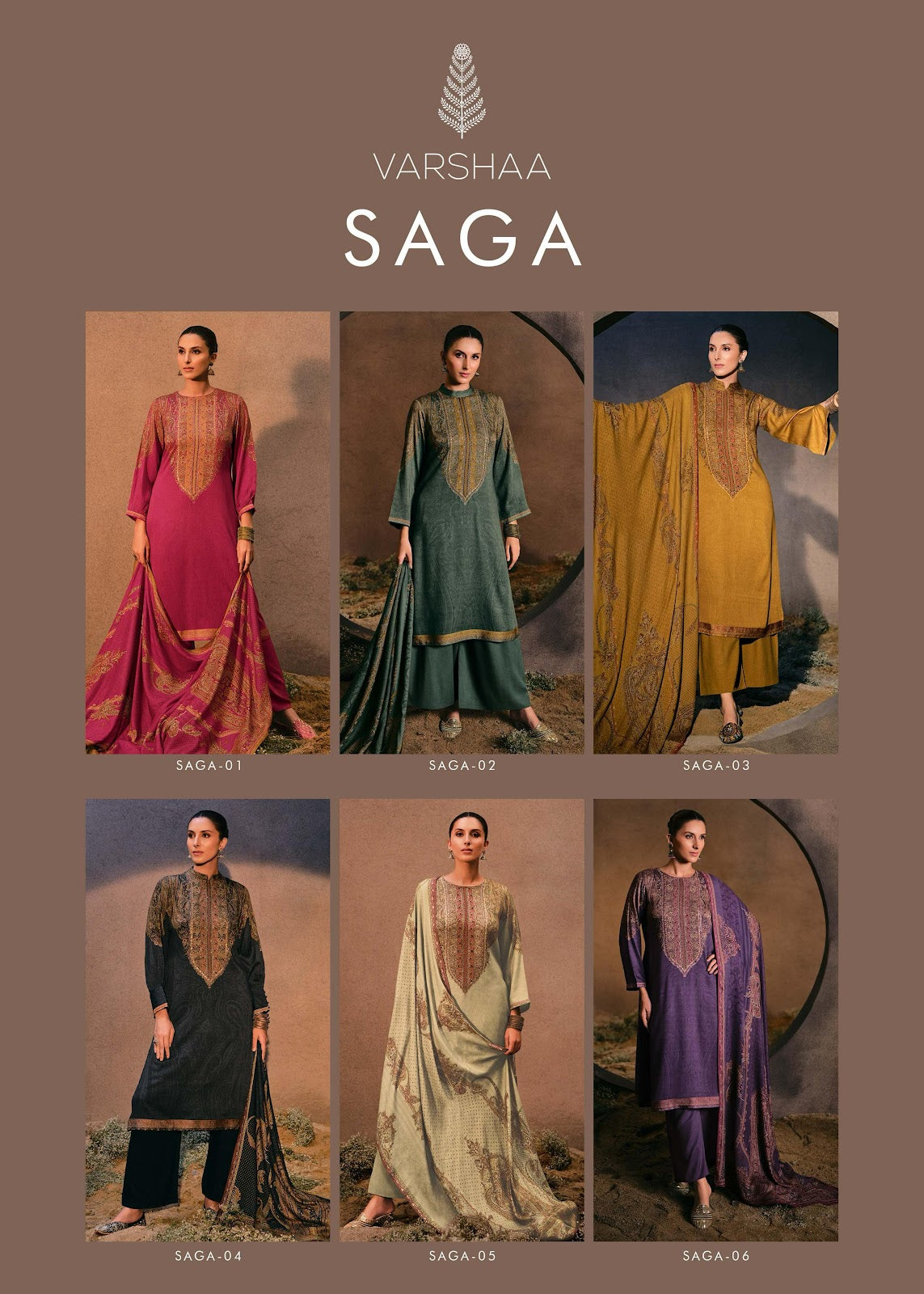 Saga Varshaa Pant Style Suits Wholesaler Gujarat