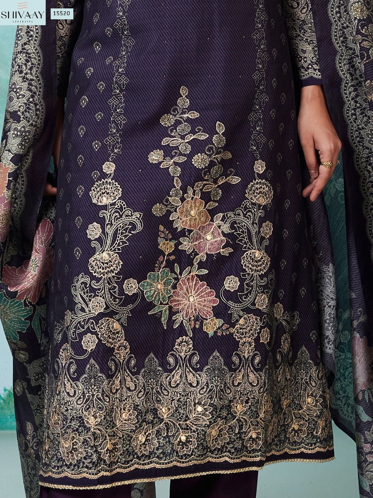 Saheli Shivaay Pure Muslin Pant Style Suits Manufacturer Ahmedabad