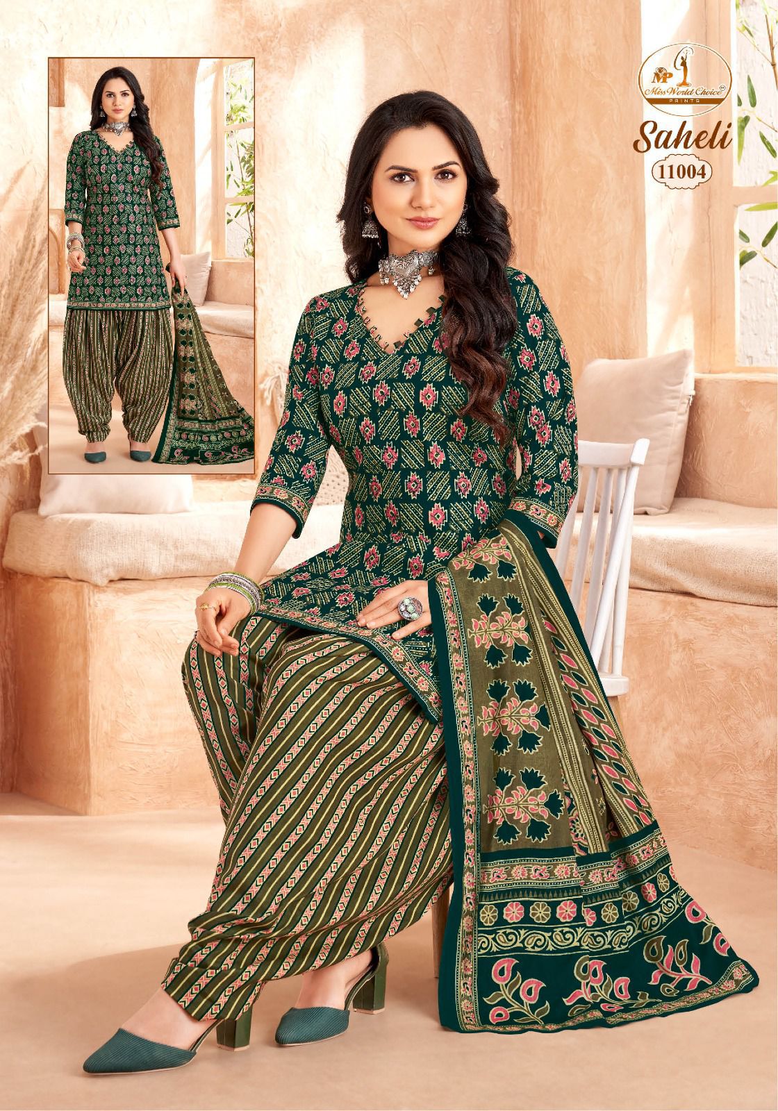Saheli Vol 11 Miss World Choice Readymade Cotton Patiyala Suits Manufacturer India