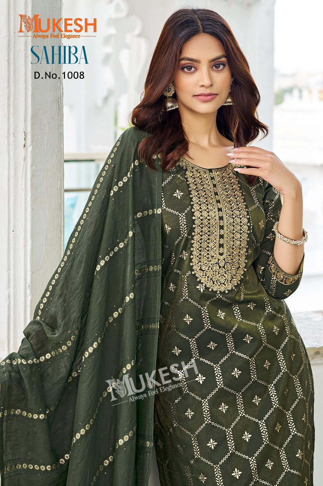 Sahiba Mukesh Banwery Viscose Simmer Readymade Pant Style Suits Wholesaler Ahmedabad