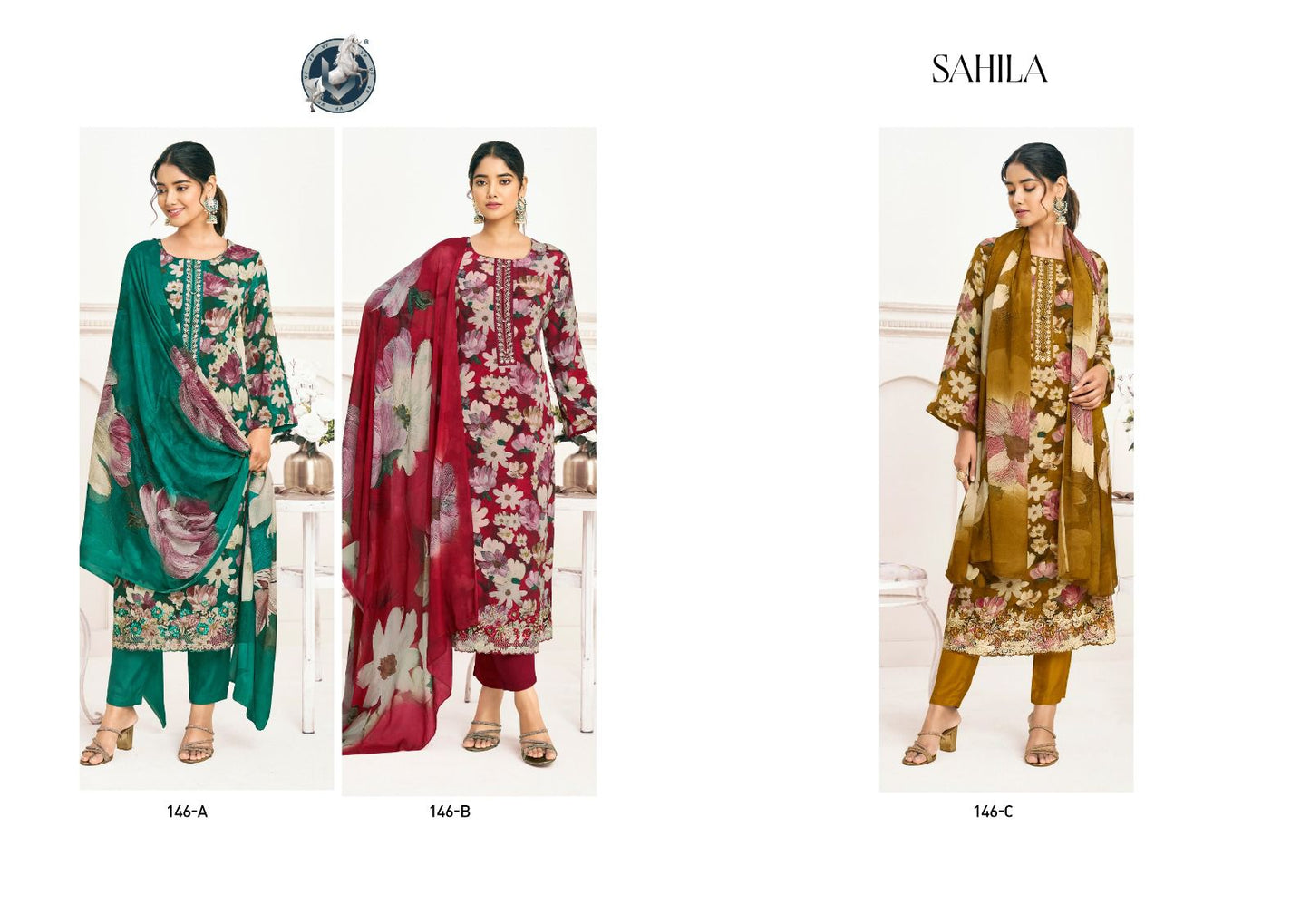 Sahila Vivek Naturalis Pant Style Suits Exporter Gujarat