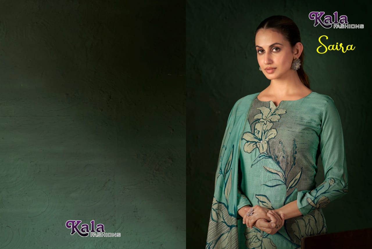 Saira Kala Fashion Muslin Pant Style Suits Exporter Ahmedabad