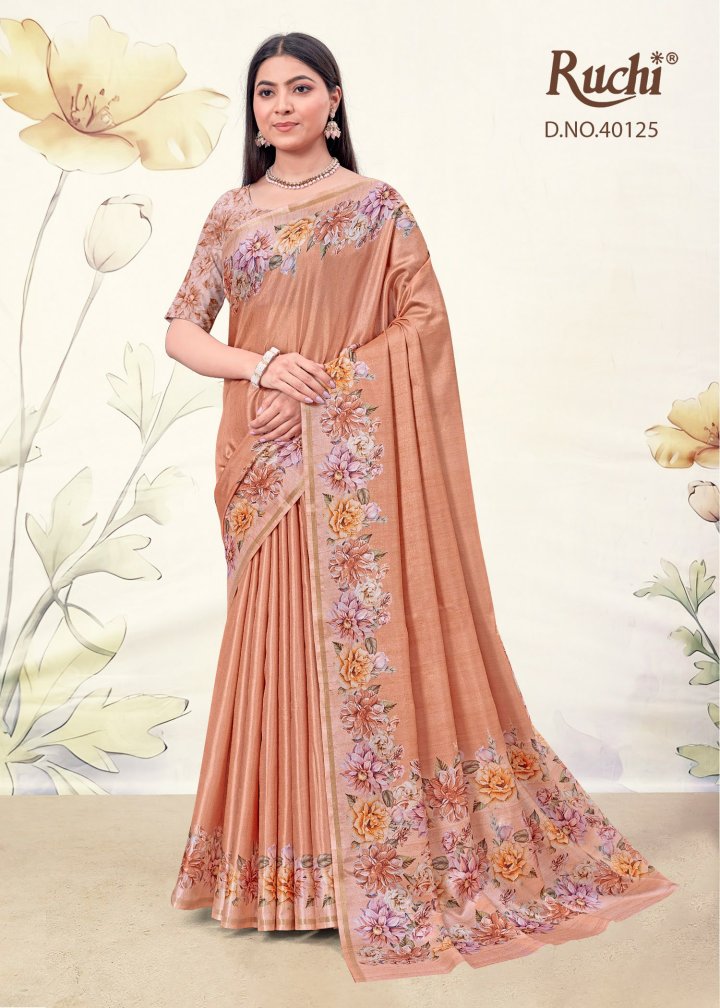 Saisha Vol 4 Ruchi Tussar Silk Sarees Exporter Gujarat