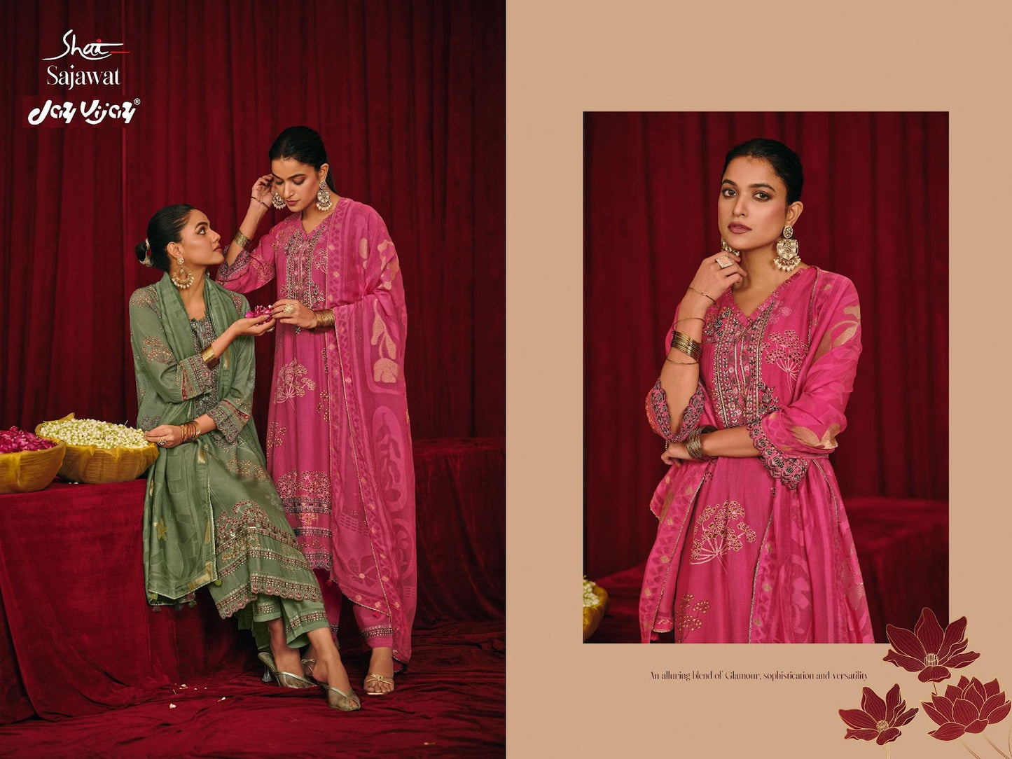 Sajawat Jay Vijay Premium Silk Pant Style Suits Wholesale Price