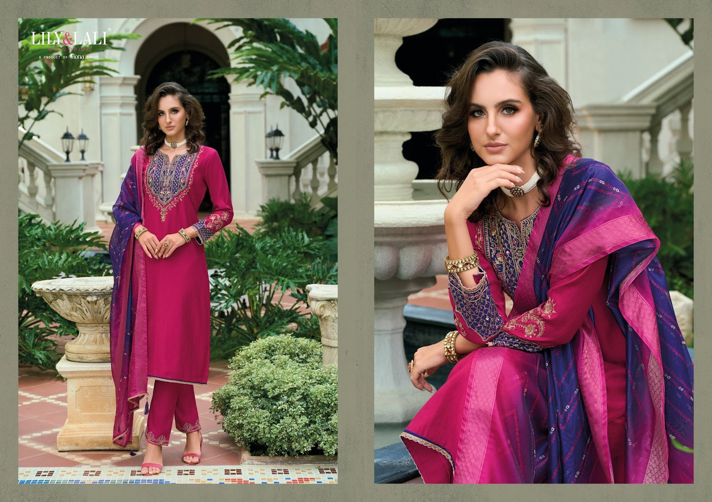 Sajawat Lily Lali Viscose Readymade Pant Style Suits Exporter Ahmedabad
