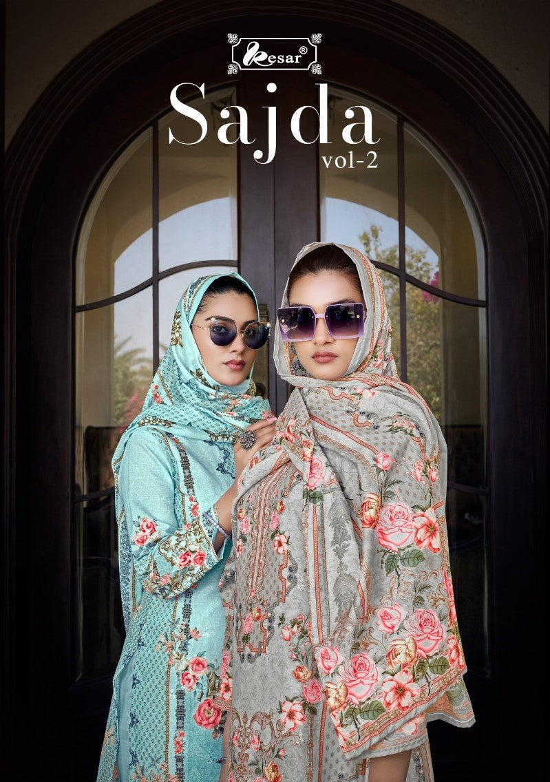 Sajda Vol 2 Kesar Lawn Cotton Pant Style Suits