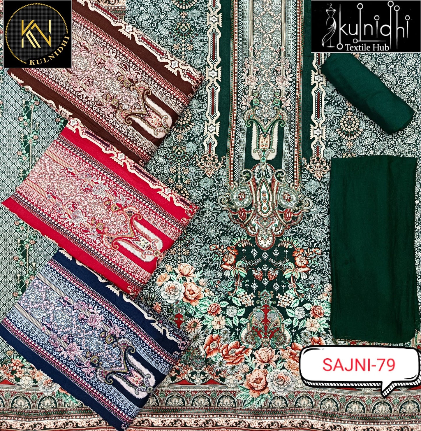 Sajni 2705 Kulnidhi Viscose Reyon Salwar Suits Wholesaler