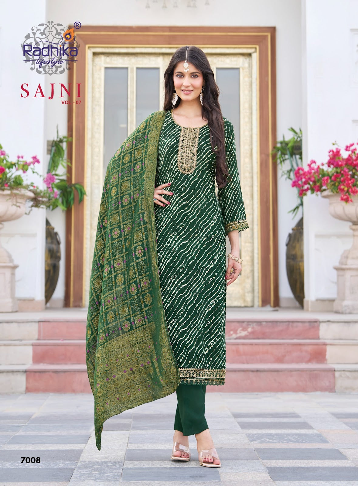 Sajni Vol 7 Radhika Lifestyle Reyon Readymade Pant Style Suits Manufacturer India