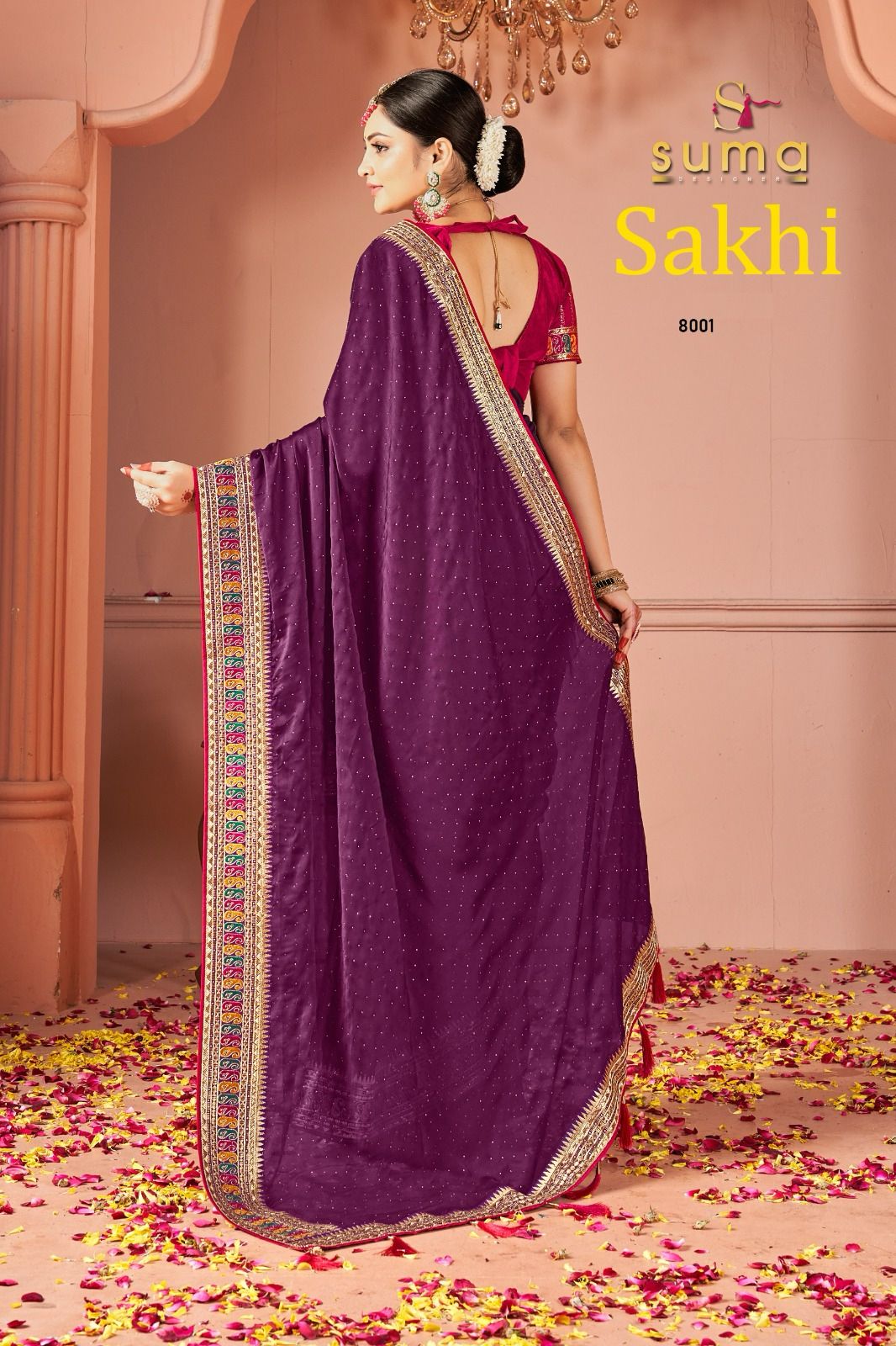 Sakhi 8001 To 8009 Suma Designer Rangoli Sarees Exporter India