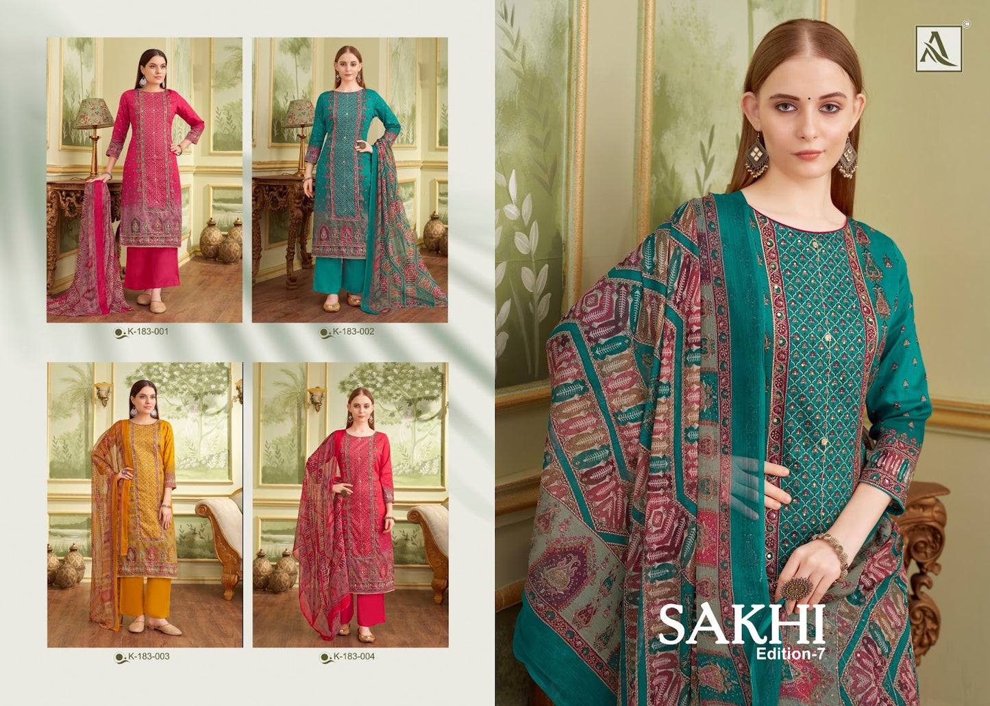 Sakhi Edition 7 Alok Pure Zam Pant Style Suits Manufacturer Ahmedabad