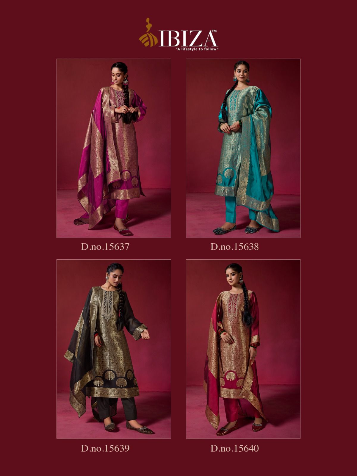 Sakhi Ibiza Banglori Silk Pant Style Suits Exporter