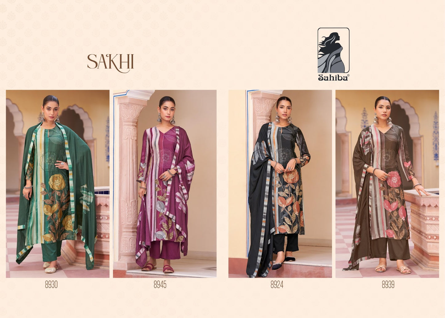 Sakhi Sahiba Muslin Pant Style Suits Supplier Gujarat