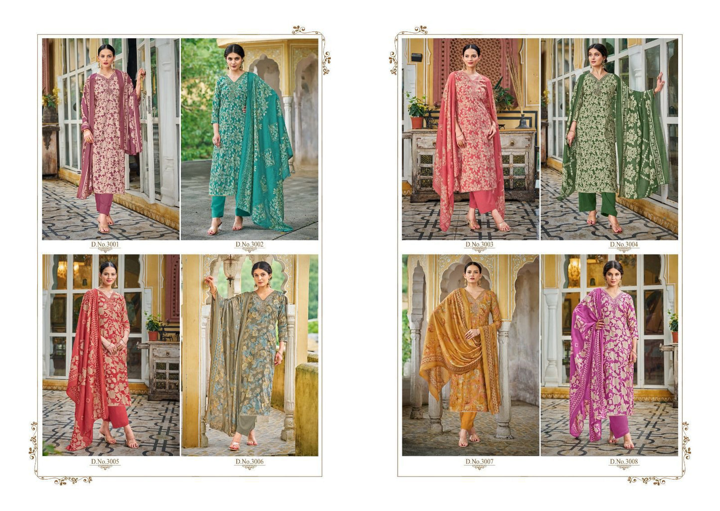 Sakira Vol 3 Sunrise Modal Silk Pant Style Suits Exporter India