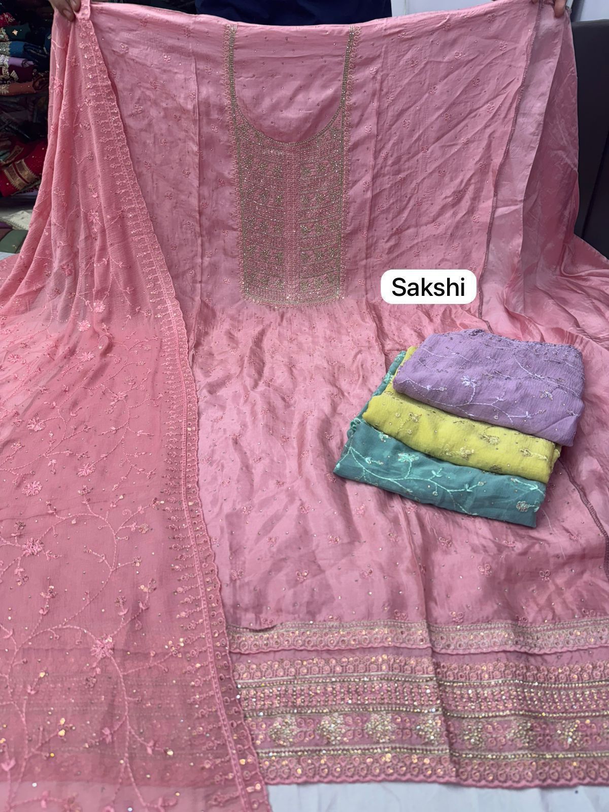 Sakshi Nayandeep Viscose Salwar Suits Exporter India