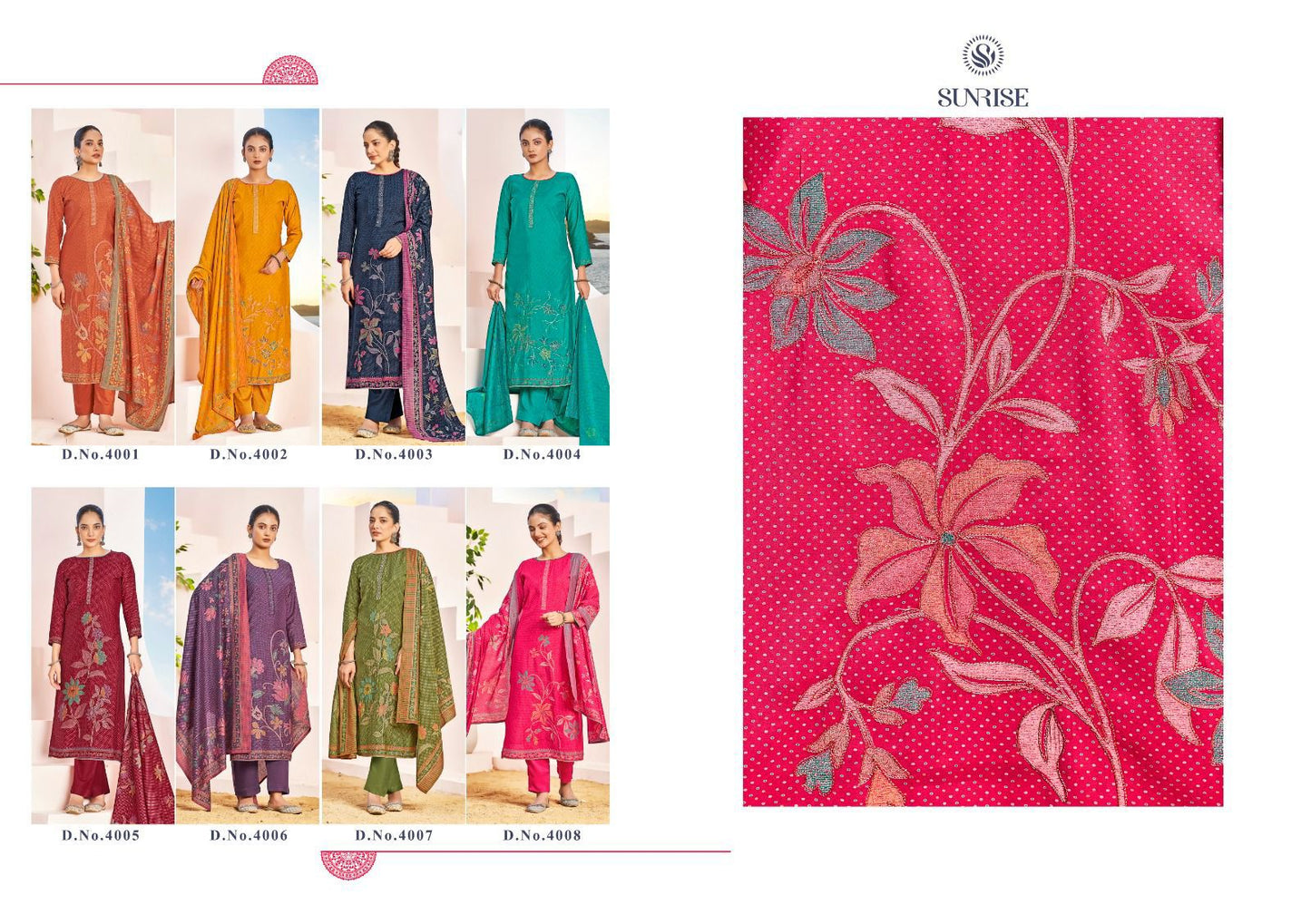 Sakshi Silk Vol 5 Sunrise Modal Silk Pant Style Suits Exporter