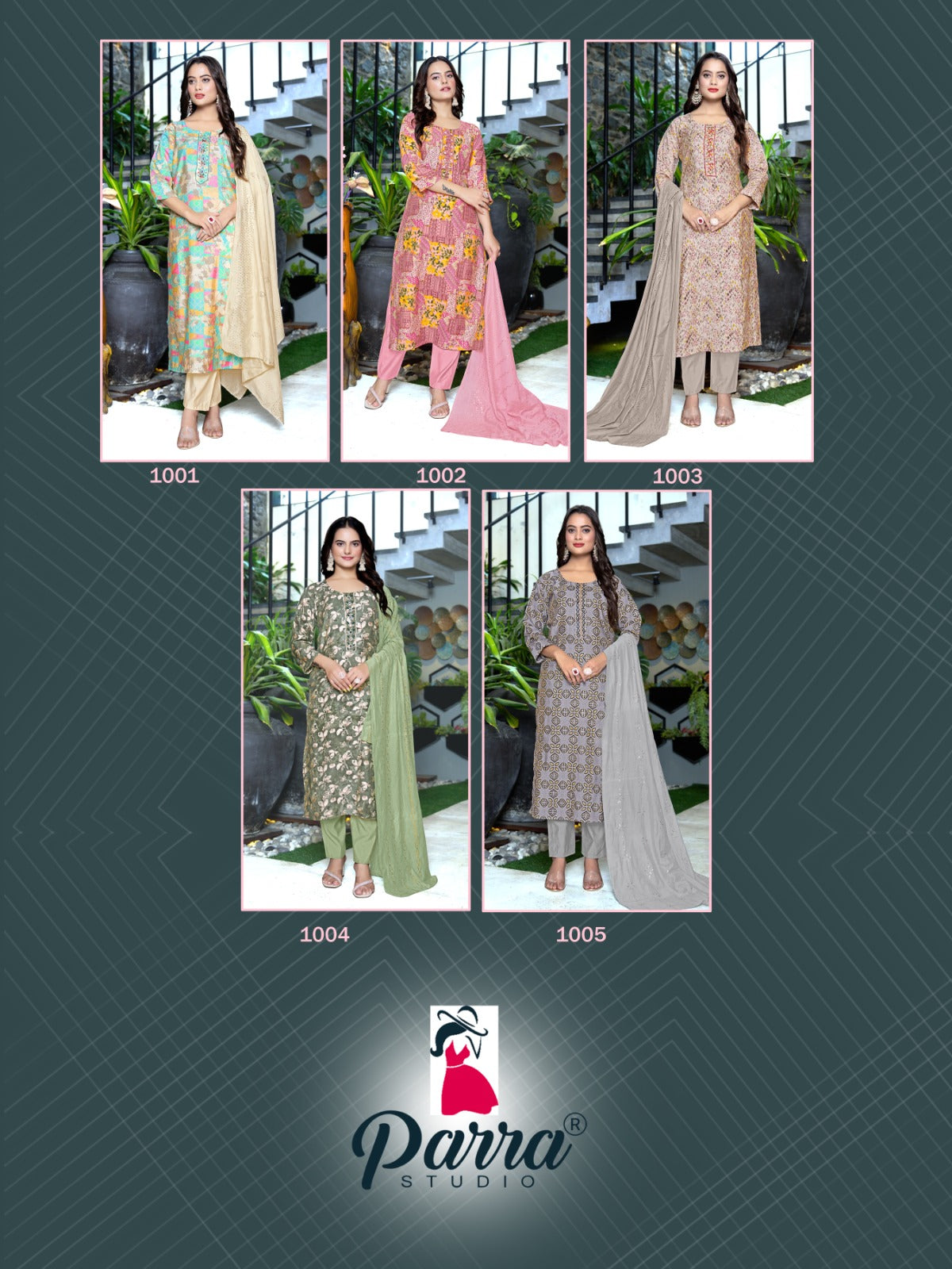 Saloni Parra Studio Modal Chanderi Readymade Pant Style Suits Exporter India