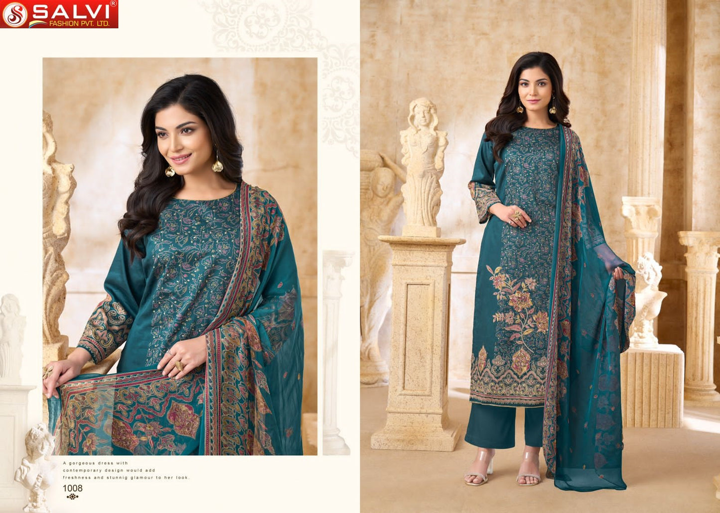 Sameera Salvi Fashion Jam Cotton Pant Style Suits Supplier Ahmedabad